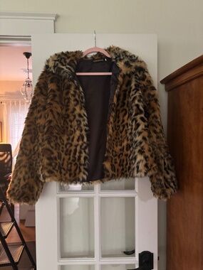 LANSHIFEI SIZE XXL, FAUX FUR COAT